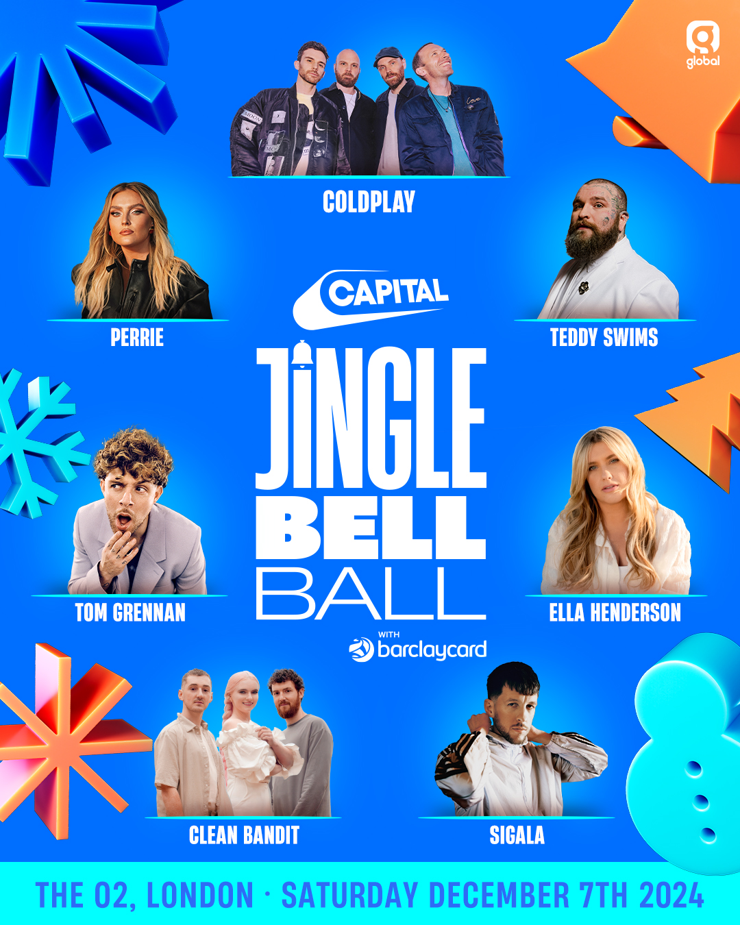 Jingle Bell Ball Saturday lineup